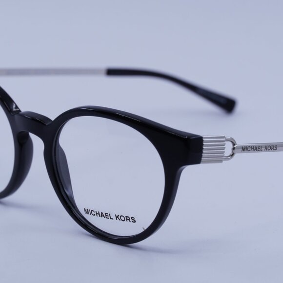 Michael Kors MK4048 3163 Kea Eyeglasses Black/Silver 51mm Round Frame - Picture 5 of 12